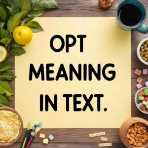 Read more about the article OPT Meaning in Text: A Comprehensive Guide (Clear and Practical)